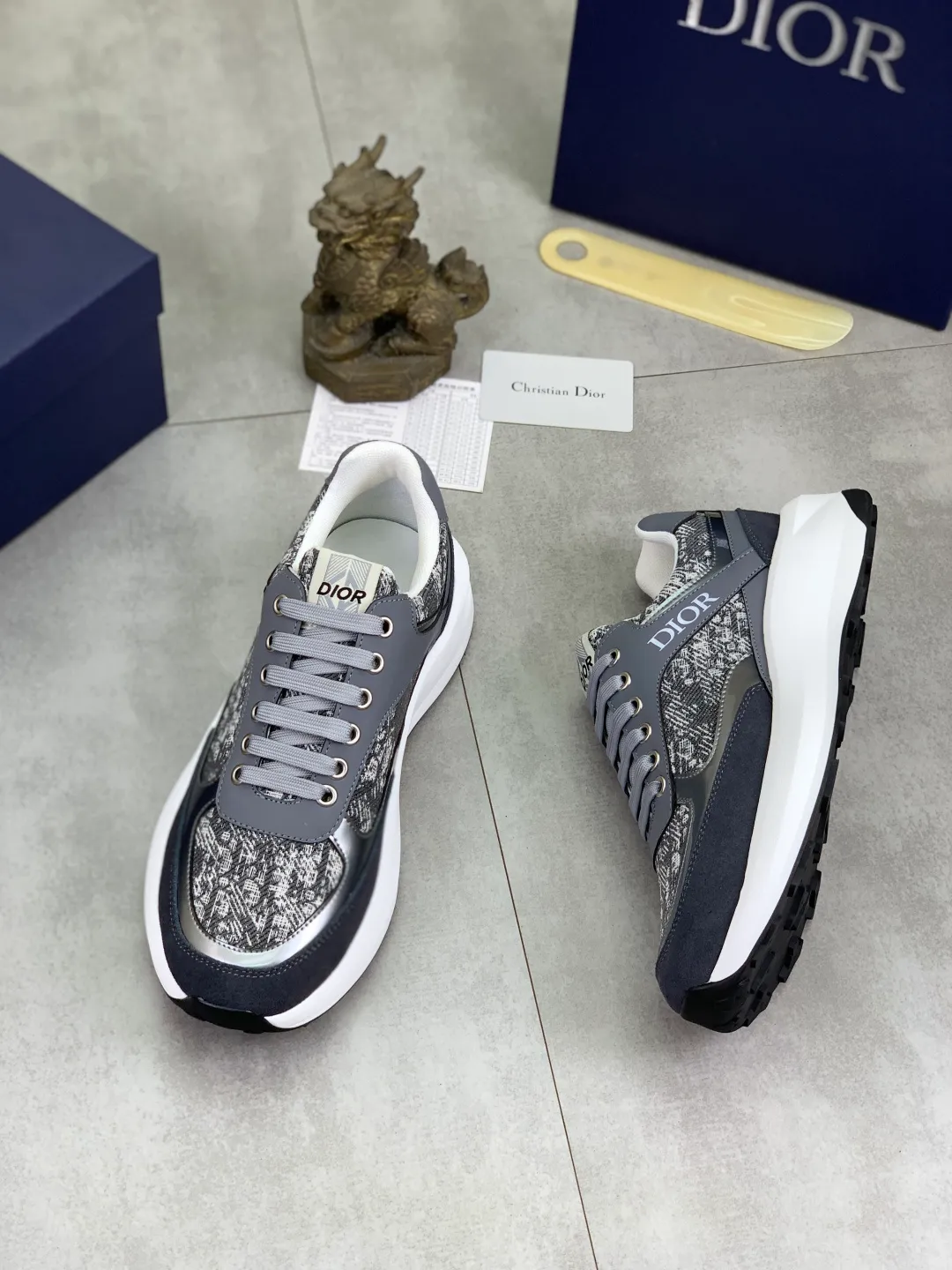 Men's Men's Shoes💰P420💰[New Style]🆘[Dior] 2025 Dior Original Lace-up Low-top Men's Shoes Classic casual shoes🔥This model is the official flagship model, with high quality and made by famous original designers. It is made of high-quality cowhide with original materials➕comfortable and breathable mesh lining➕pigskin insole. The perfect last shape and generous and fashionable design have attracted many consumers. Suitable for drivers to drive🚗. What you want is the best quality in the market. Color 4️⃣Code number: 38--44 (45 customized)